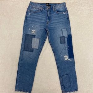 BDG Dad slim taper fit Patchwork Jeans.  Size 31w.  EUC.